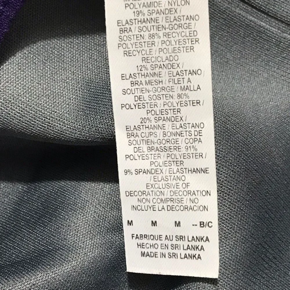 Nike purple sports bra size M.   A362